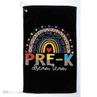 Prek Dream Team Leopard Rainbow Teacher Squad Back To School Golf Towel thumb 0
