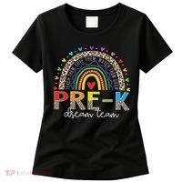Prek Dream Team Leopard Rainbow Teacher Squad Back To School Women's T-Shirt thumb 0