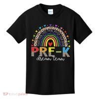 Prek Dream Team Leopard Rainbow Teacher Squad Back To School Kids T-Shirt thumb 0