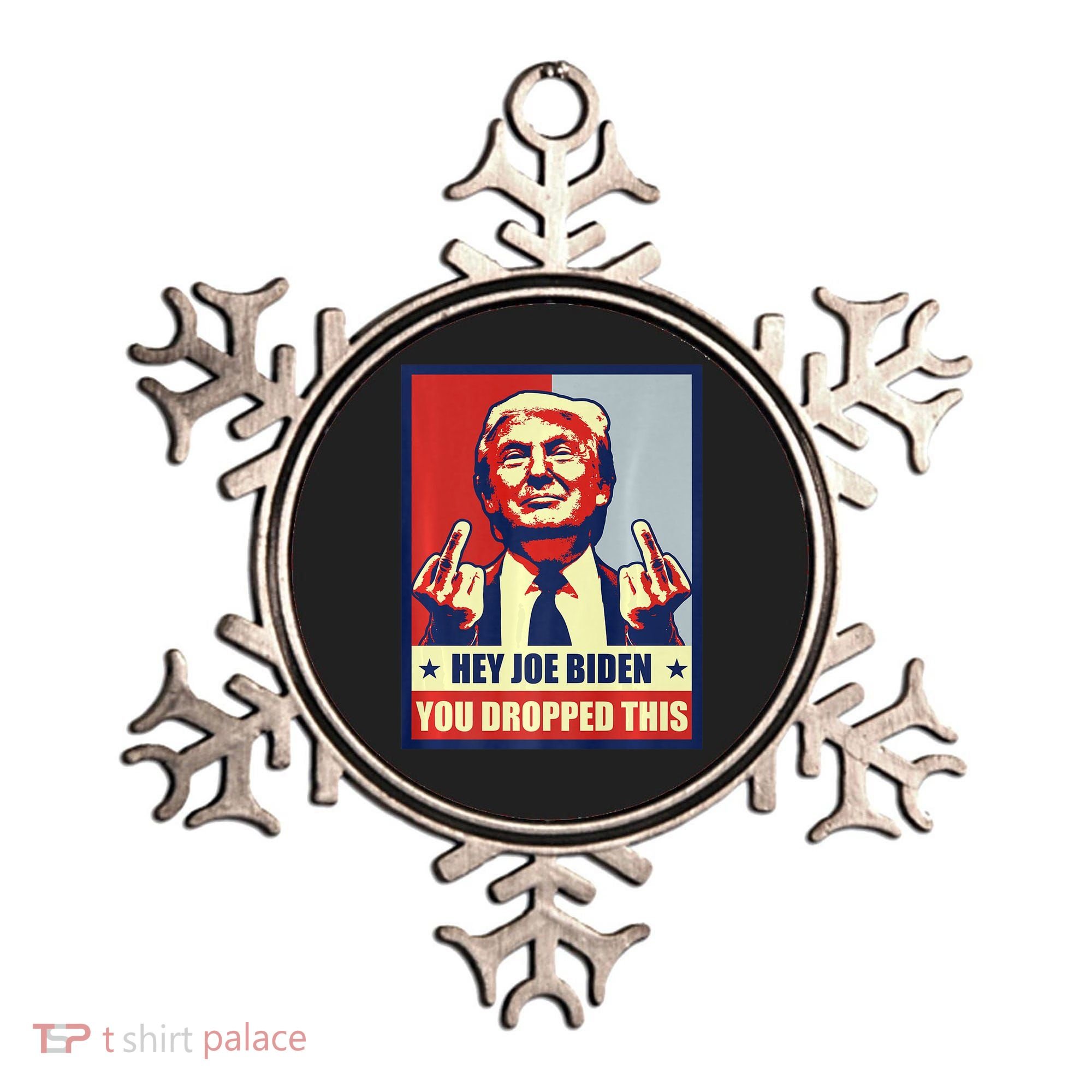 Pro Donald Trump 2024 Republican Conservative Anti Joe Biden Ornament