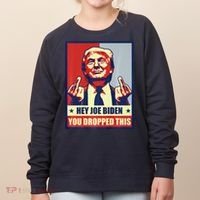 Pro Donald Trump 2024 Republican Conservative Anti Joe Biden Women's Sweatshirt thumb 0