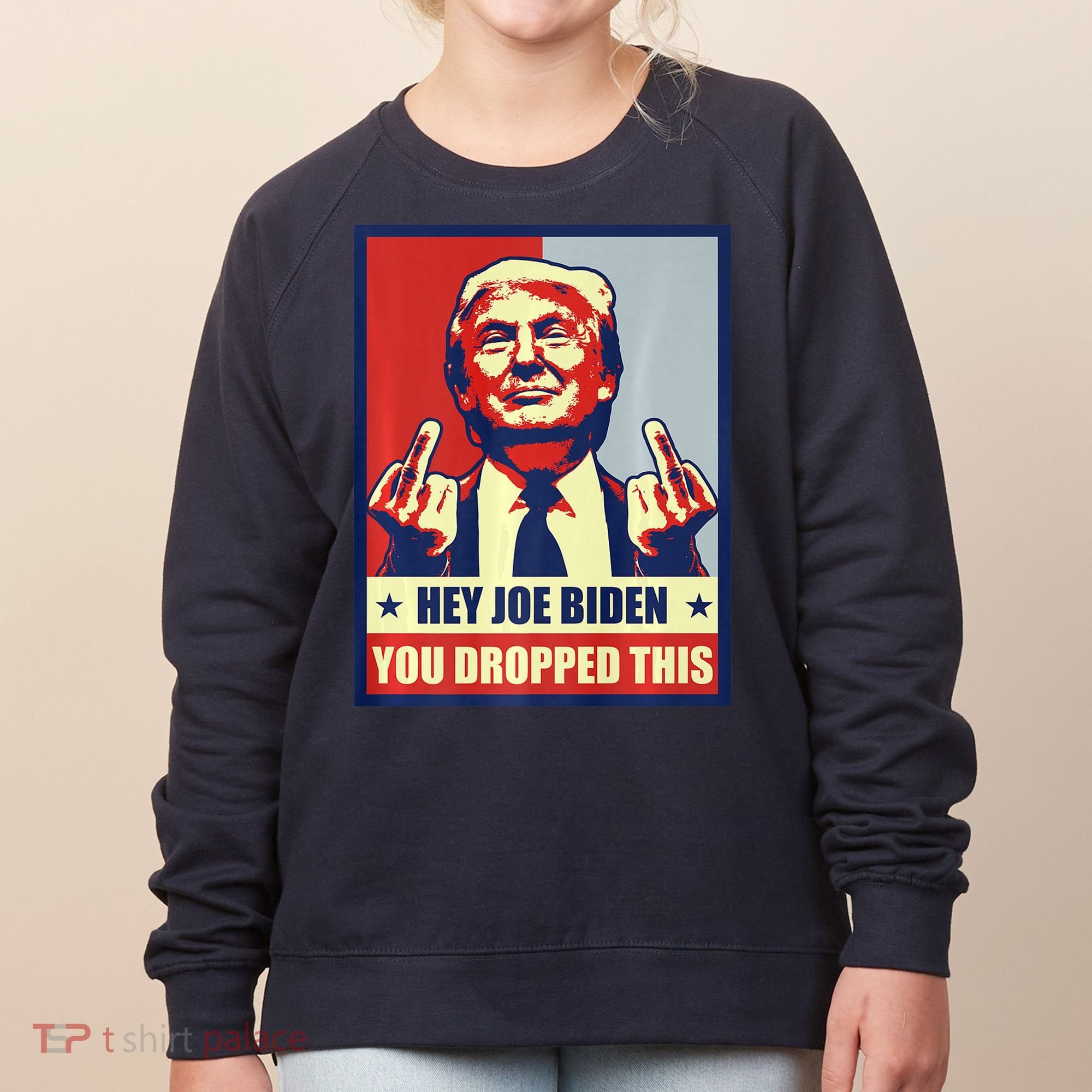Pro Donald Trump 2024 Republican Conservative Anti Joe Biden Women's Sweatshirt
