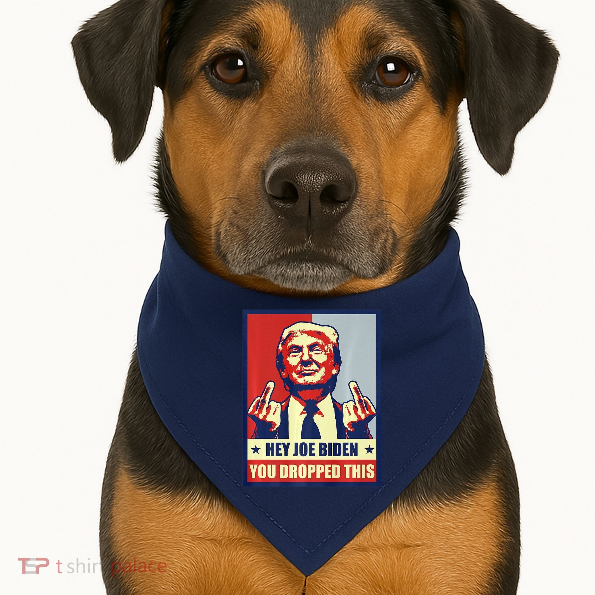 Pro Donald Trump 2024 Republican Conservative Anti Joe Biden USA-Made Doggie Bandana