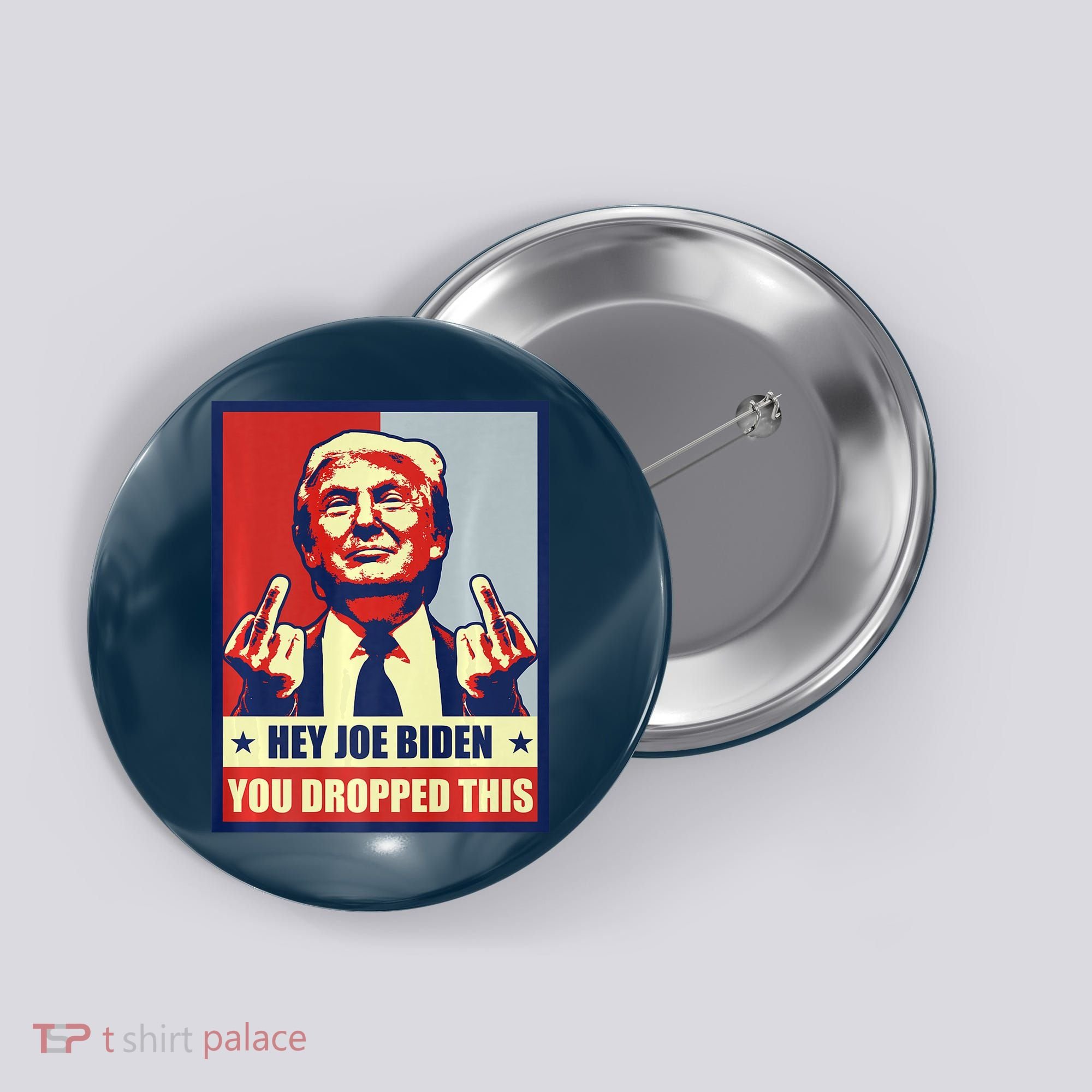 Pro Donald Trump 2024 Republican Conservative Anti Joe Biden Button