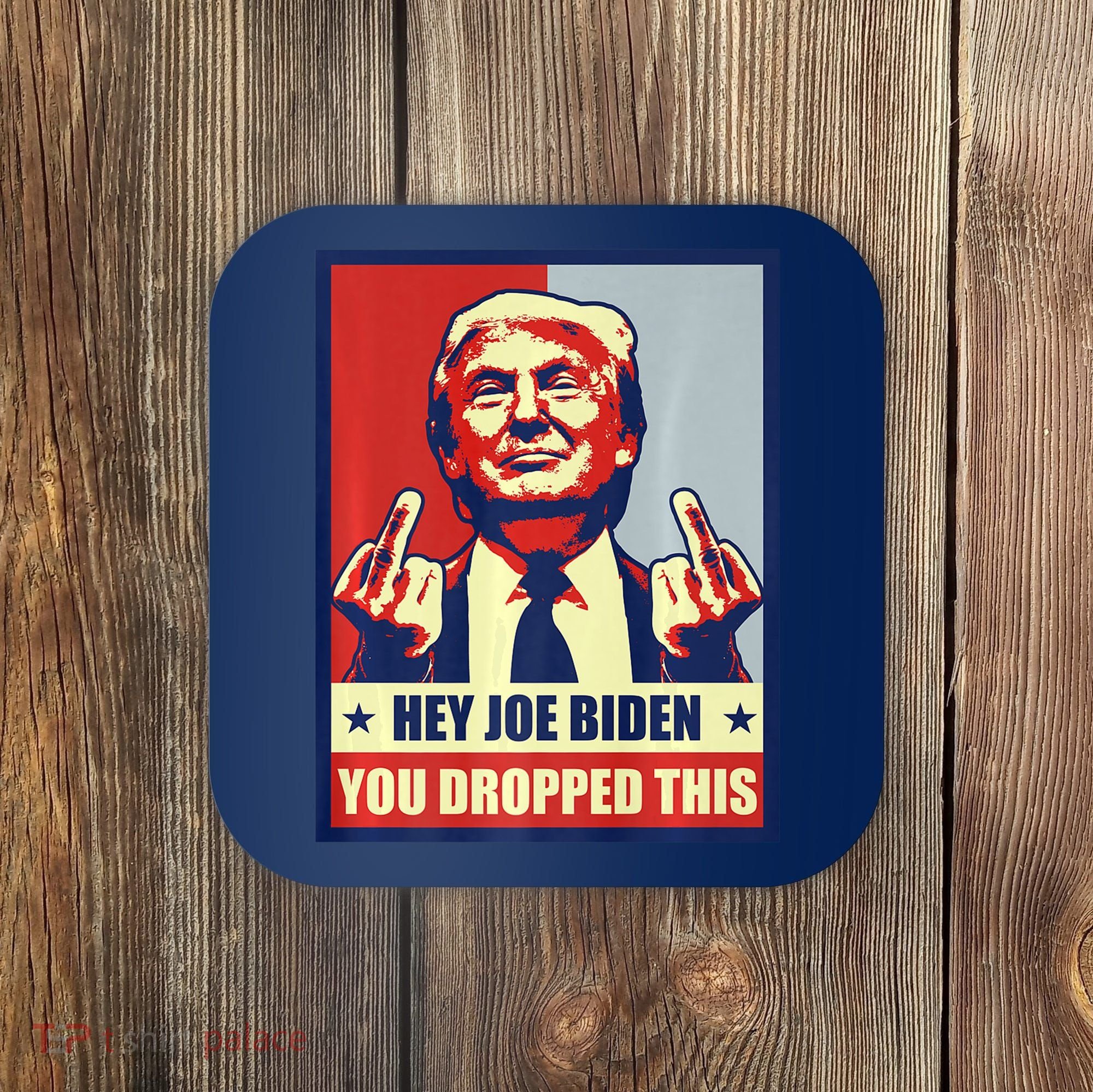 Pro Donald Trump 2024 Republican Conservative Anti Joe Biden Coaster