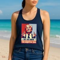 Pro Donald Trump 2024 Republican Conservative Anti Joe Biden Women's Tank Top thumb 2