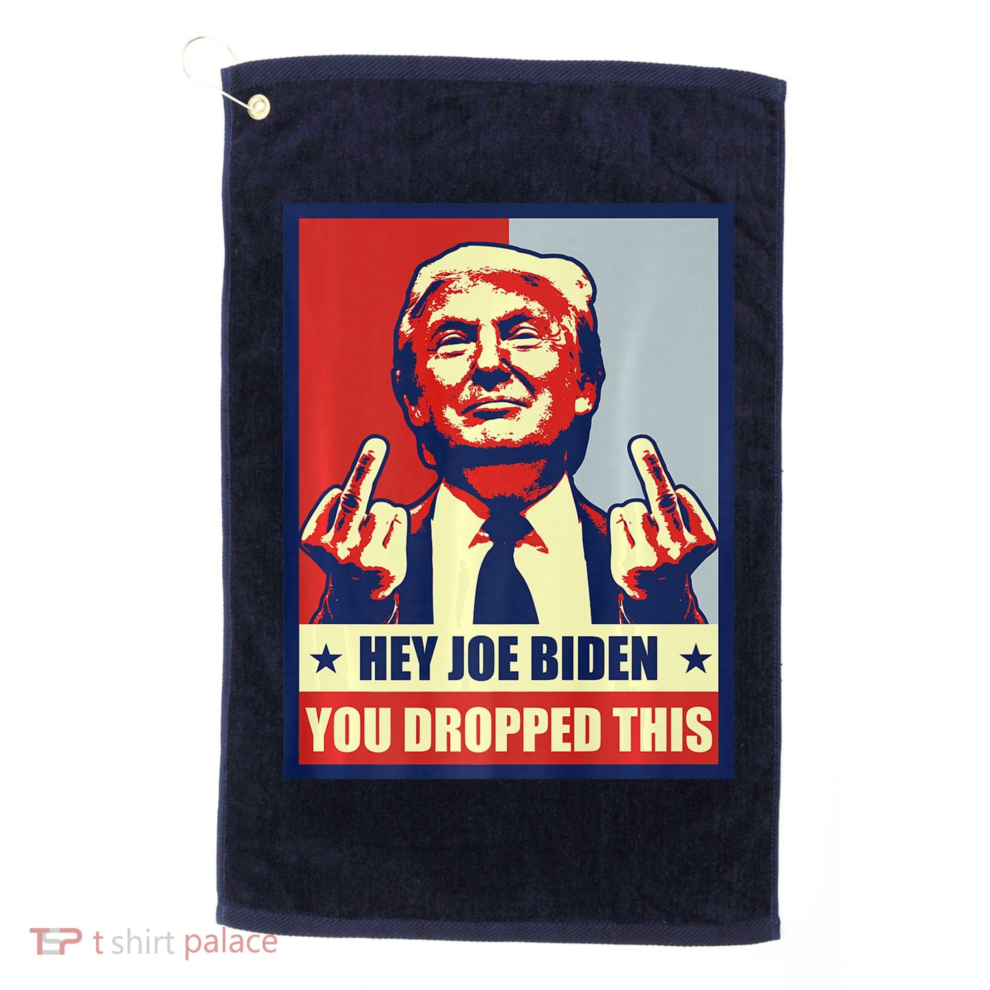 Pro Donald Trump 2024 Republican Conservative Anti Joe Biden Golf Towel