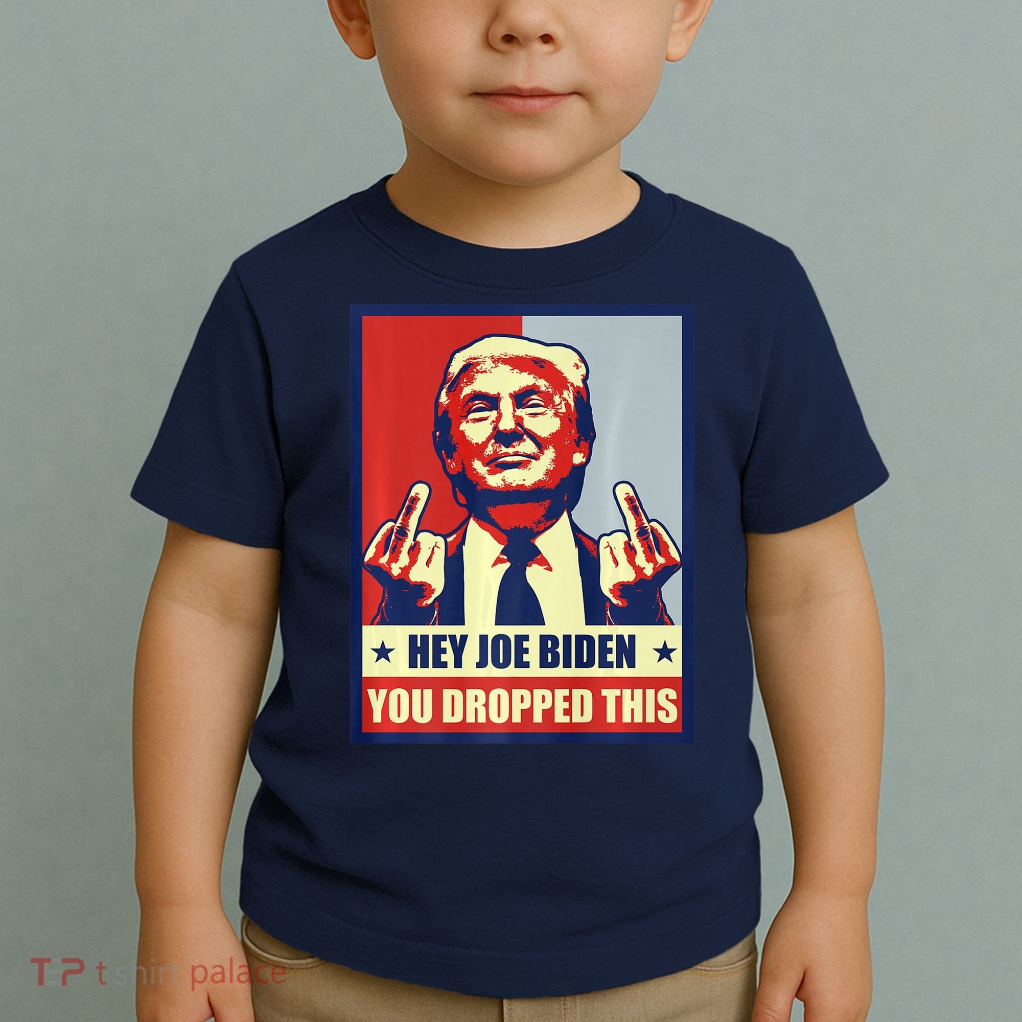 Pro Donald Trump 2024 Republican Conservative Anti Joe Biden Toddler T-Shirt
