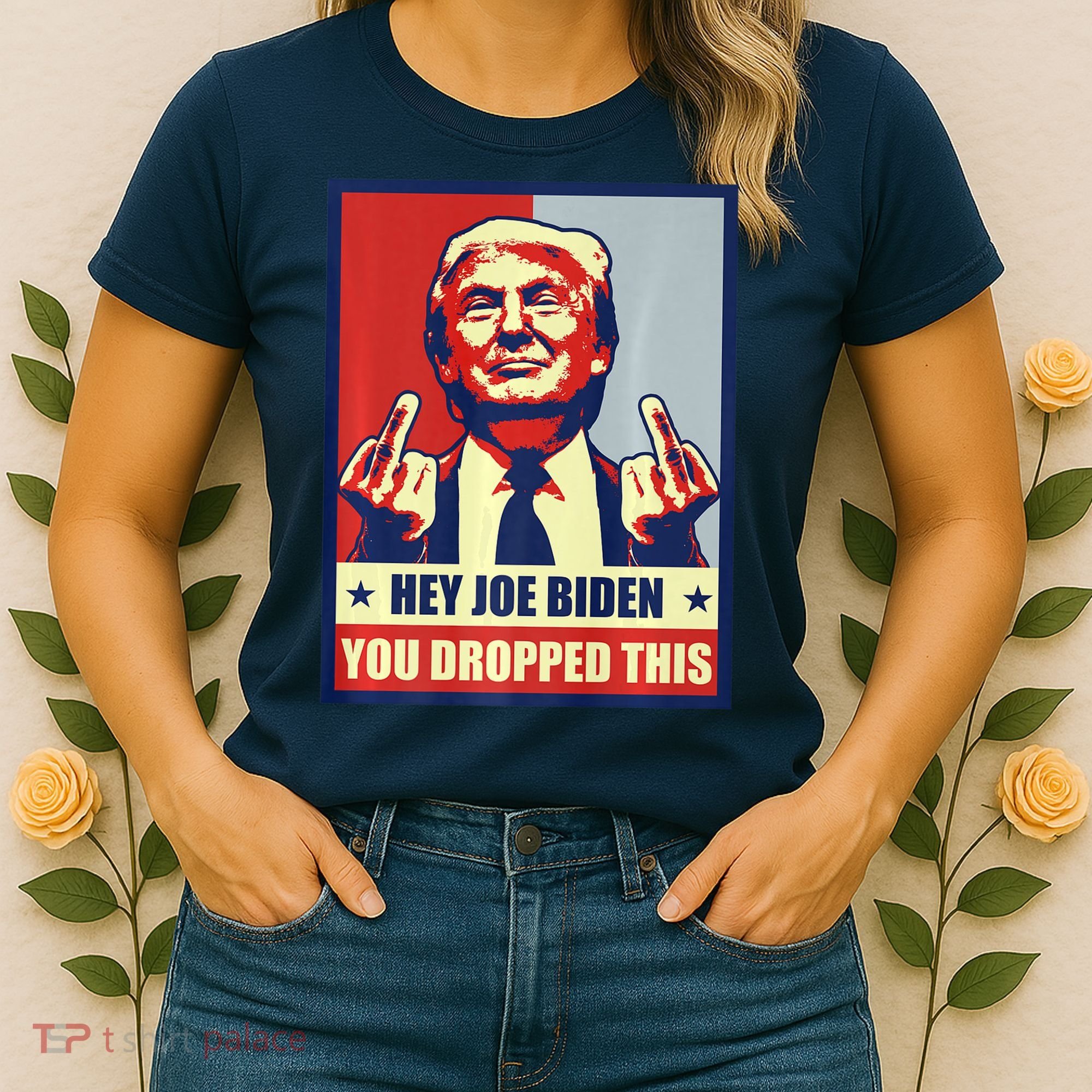 Pro Donald Trump 2024 Republican Conservative Anti Joe Biden Women's T-Shirt
