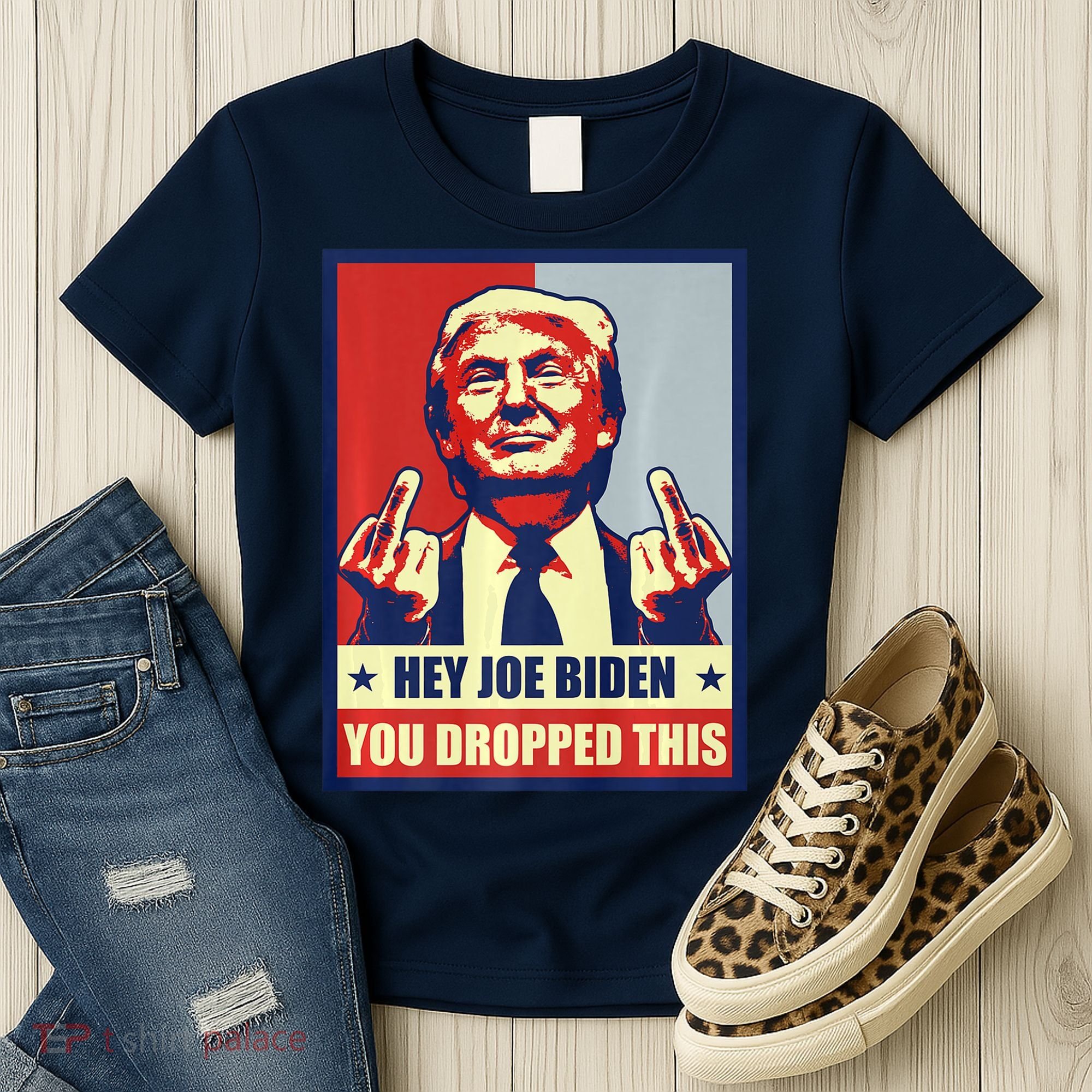 Pro Donald Trump 2024 Republican Conservative Anti Joe Biden Women's T-Shirt