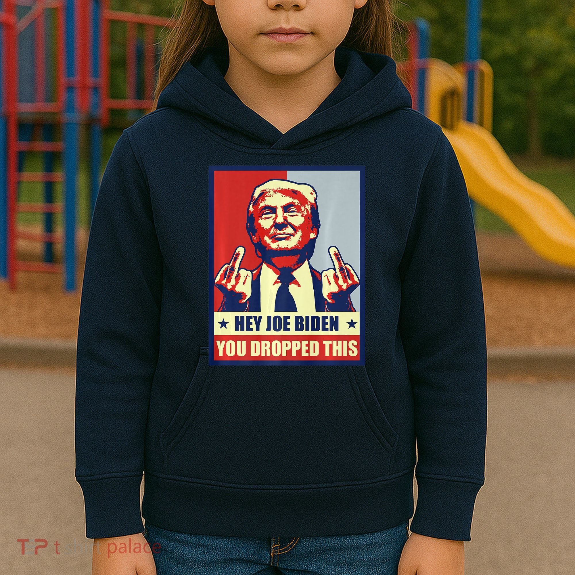 Pro Donald Trump 2024 Republican Conservative Anti Joe Biden Kids Hoodie