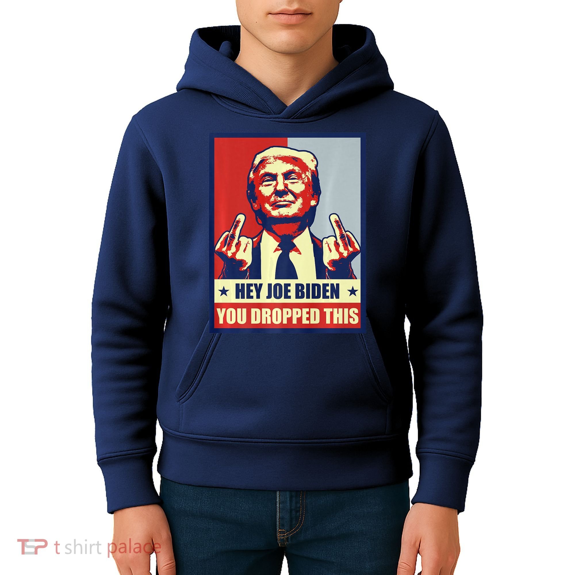 Pro Donald Trump 2024 Republican Conservative Anti Joe Biden Kids Hoodie