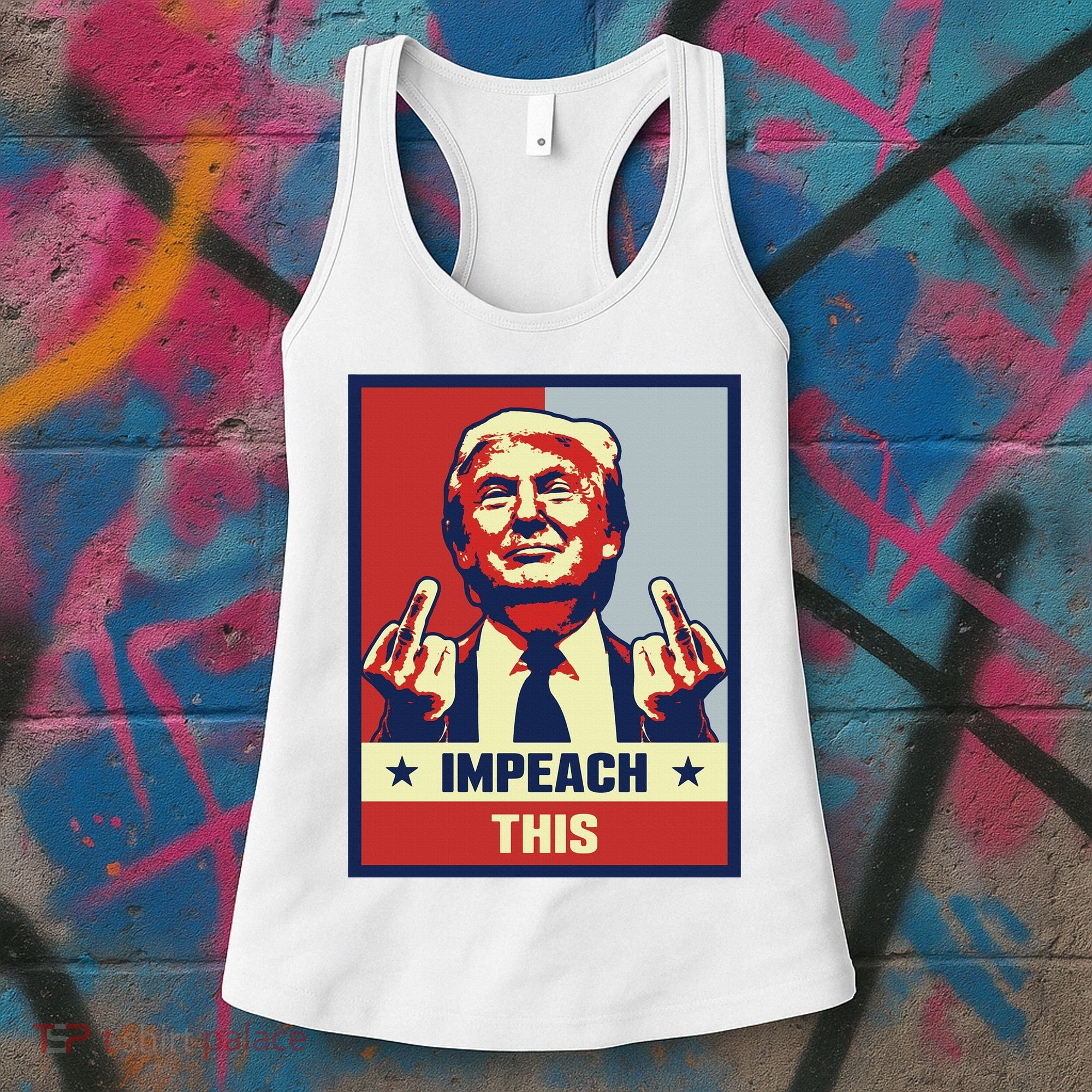 Pro Donald Trump Gifts Republican Conservative Impeach This Women's Tank Top