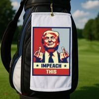 Pro Donald Trump Gifts Republican Conservative Impeach This Golf Towel thumb 2