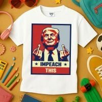 Pro Donald Trump Gifts Republican Conservative Impeach This Kids T-Shirt thumb 3