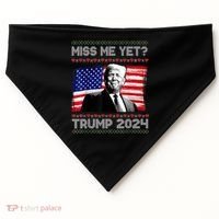 President Donald Trump Miss Me Yet Funny Xmas Gift USA-Made Doggie Bandana thumb 0