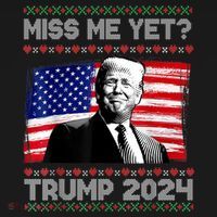 President Donald Trump Miss Me Yet Funny Xmas Gift Women's Hoodie thumb 2