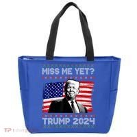 President Donald Trump Miss Me Yet Funny Xmas Gift Tote Bag thumb 0