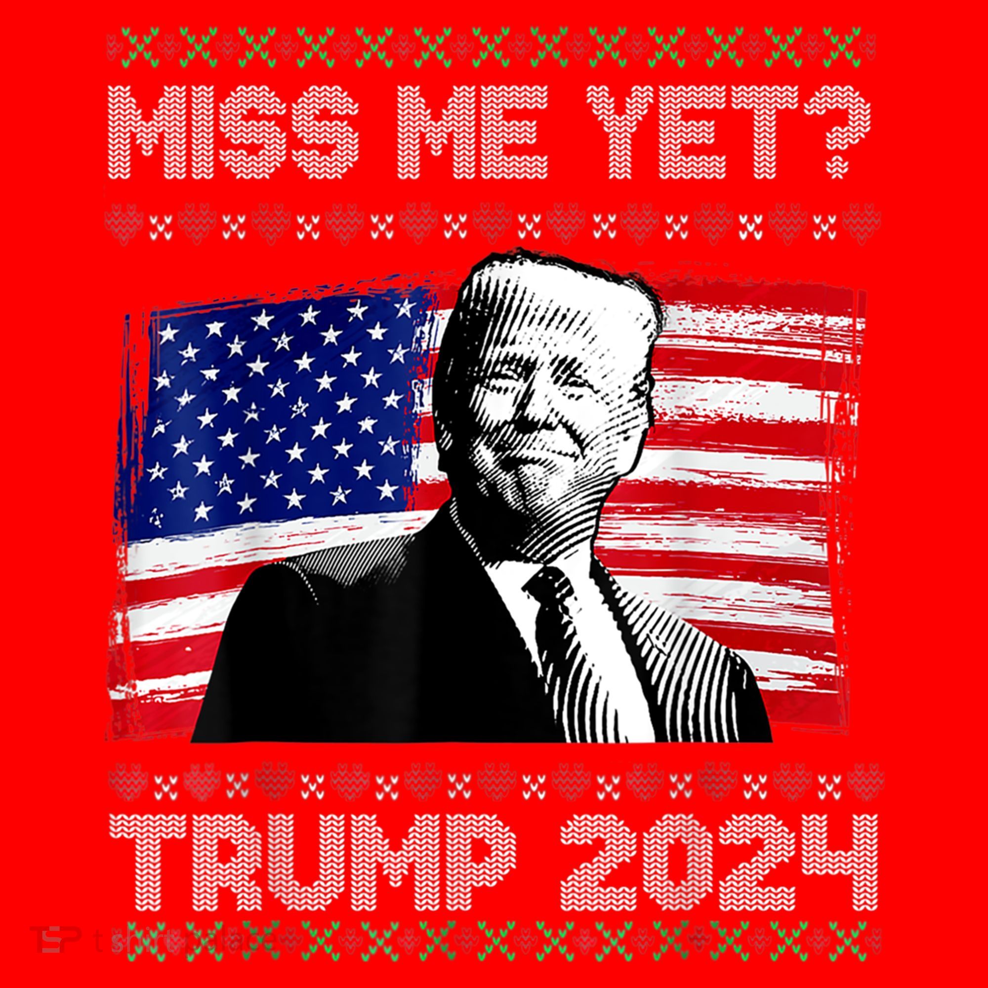 President Donald Trump Miss Me Yet Funny Xmas Gift Santa Hat