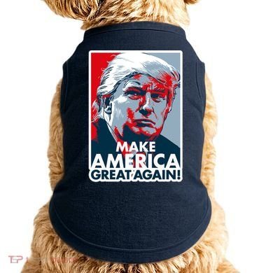 Pro Donald Trump Make America Great Again Poster Design Doggie Tank