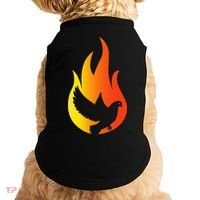 Pentecost Doves Tongues Fire Flame Holy Spirit Catholic Doggie Tank thumb 0