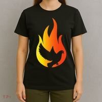 Pentecost Doves Tongues Fire Flame Holy Spirit Catholic T-Shirt thumb 4