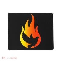 Pentecost Doves Tongues Fire Flame Holy Spirit Catholic Mousepad thumb 0