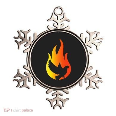 Pentecost Doves Tongues Fire Flame Holy Spirit Catholic Ornament