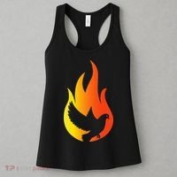 Pentecost Doves Tongues Fire Flame Holy Spirit Catholic Women's Tank Top thumb 3