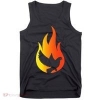Pentecost Doves Tongues Fire Flame Holy Spirit Catholic Tank Top thumb 0