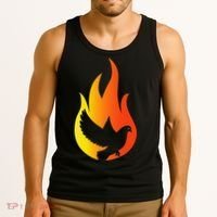 Pentecost Doves Tongues Fire Flame Holy Spirit Catholic Tank Top thumb 3