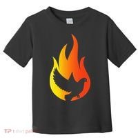 Pentecost Doves Tongues Fire Flame Holy Spirit Catholic Toddler T-Shirt thumb 0