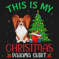 Papillon Dog Ugly Xmas Party This Is My Christmas Pajama Women's Hoodie thumb 2