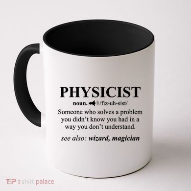 Physicist Definition Wizard Scientist Physics Tshirt Funny Coffee Mug