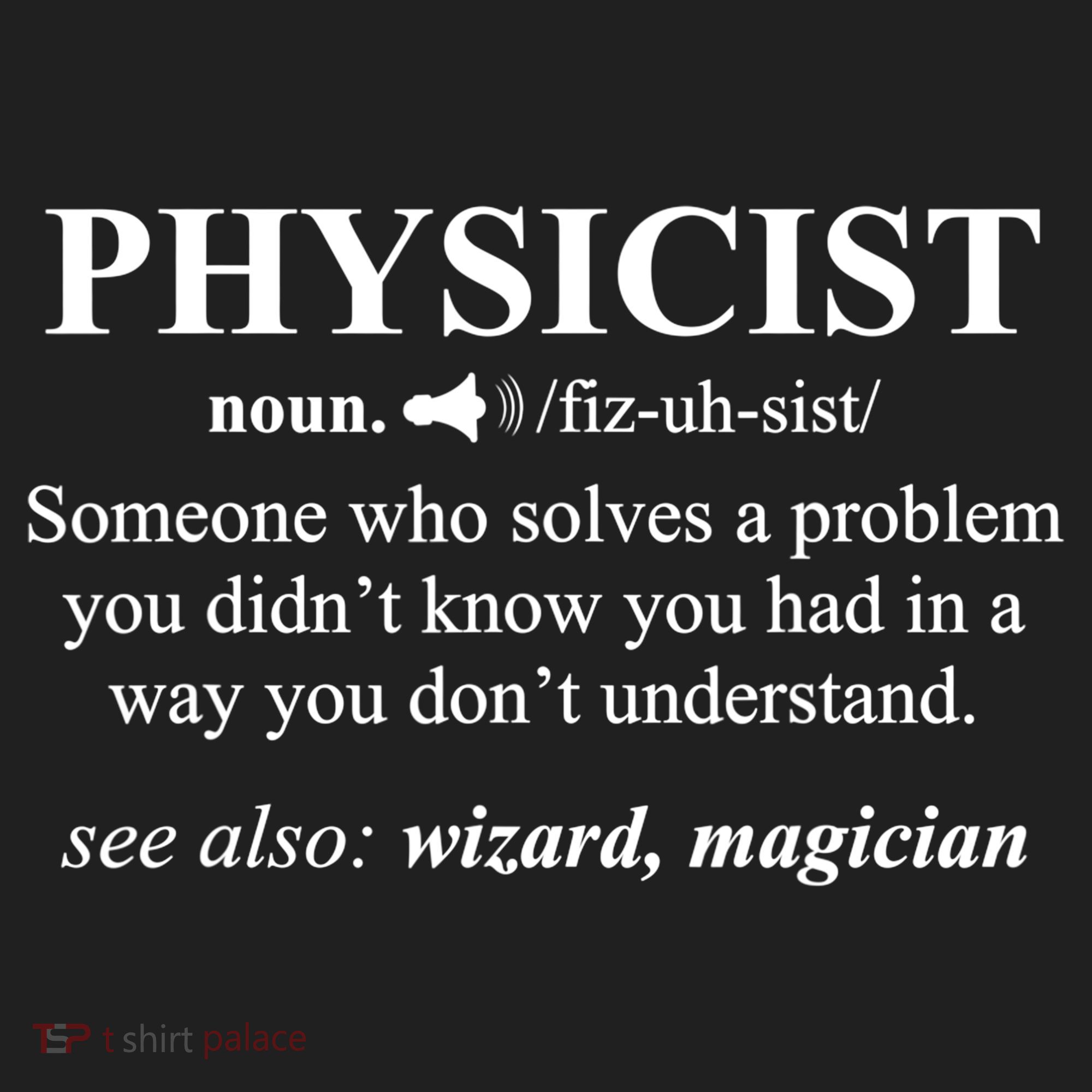 Physicist Definition Wizard Scientist Physics Tshirt Funny Golf Towel