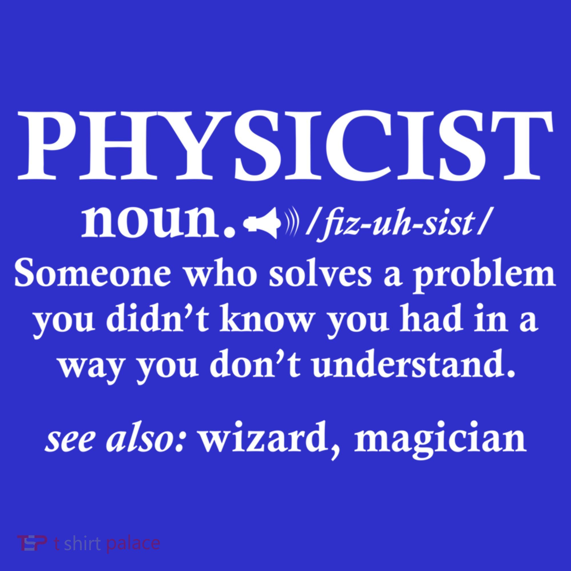 Physicist Definition Wizard Scientist Funny Physics Gift Apron