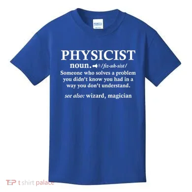 Physicist Definition Wizard Scientist Funny Physics Gift Kids T-Shirt