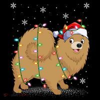 Pomeranian Dog Xmas Lighting Santa Pomeranian Christmas Gift Coffee Mug thumb 5