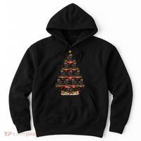 Poodle Dog Xmas Tree Lighting Poodle Christmas Tree Funny Gift Hoodie thumb 0