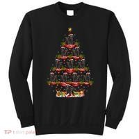 Poodle Dog Xmas Tree Lighting Poodle Christmas Tree Funny Gift Sweatshirt thumb 0