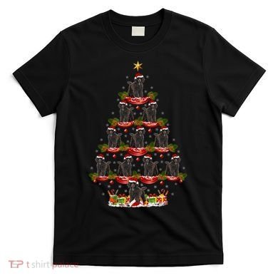 Poodle Dog Xmas Tree Lighting Poodle Christmas Tree Funny Gift T-Shirt