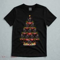 Poodle Dog Xmas Tree Lighting Poodle Christmas Tree Funny Gift T-Shirt thumb 5