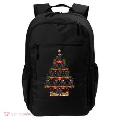 Poodle Dog Xmas Tree Lighting Poodle Christmas Tree Funny Gift Backpack