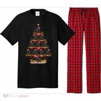 Poodle Dog Xmas Tree Lighting Poodle Christmas Tree Funny Gift Pajama Set thumb 0