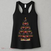 Poodle Dog Xmas Tree Lighting Poodle Christmas Tree Funny Gift Women's Tank Top thumb 3