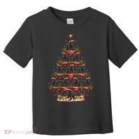 Poodle Dog Xmas Tree Lighting Poodle Christmas Tree Funny Gift Toddler T-Shirt thumb 0