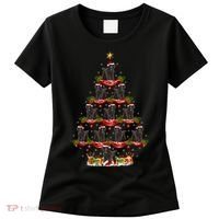 Poodle Dog Xmas Tree Lighting Poodle Christmas Tree Funny Gift Women's T-Shirt thumb 0