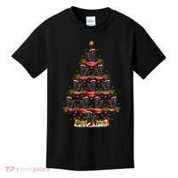 Poodle Dog Xmas Tree Lighting Poodle Christmas Tree Funny Gift Kids T-Shirt thumb 0