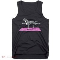 Pitbull Doing Yoga Funny Pitbull Dog Lover Yogi Teacher Tank Top thumb 0