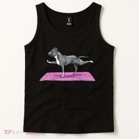 Pitbull Doing Yoga Funny Pitbull Dog Lover Yogi Teacher Tank Top thumb 2